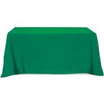 3 Sided Poly/Cotton Twill Table Cover-Screen Printed - Kelly Green