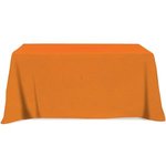 3 Sided Poly/Cotton Twill Table Cover-Screen Printed - Orange