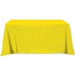 3 Sided Poly/Cotton Twill Table Cover-Screen Printed - Yellow