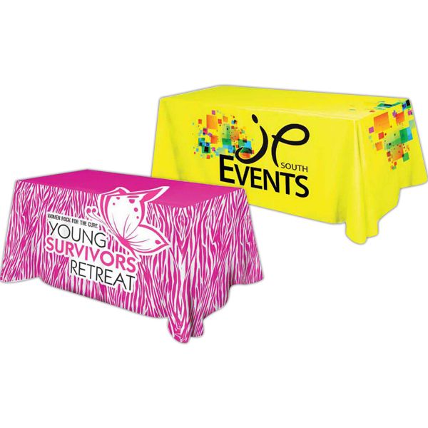 Main Product Image for Trade Show Table Cover All Over Dye Sub Flat Poly 3-Sided