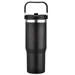 30 oz. Tumbler with Carry Handle - Black