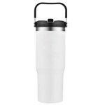 30 oz. Tumbler with Carry Handle - White