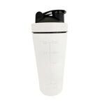 30oz Stainless Steel Shaker Bottle -  White