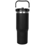 30oz. Stainless Steel Insulated Mug with Handle and Built-In -  