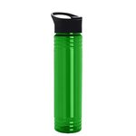 32 oz. Adventure Transparent Bottle with Popup lid - Transparent Green