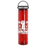 32 oz. Adventure Water Bottle with EZ Grip lid - Transparent Red