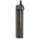 32 oz. Adventure Water Bottle with Ring Straw lid - Smoke