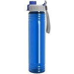 32 oz. The Adventure Transparent Bottle with Quick Snap Lid - Transparent Blue