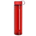 32 oz. The Adventure Transparent Bottle with Tethered lid - Transparent Red