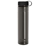 32 oz. The Adventure Transparent Bottle with Tethered lid - Transparent Smoke