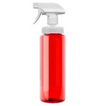 32 Oz. Transparent Spray Bottle - Transparent Red