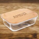 Buy 34oz. Glass Food Storage Container with Bamboo Lid