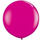 36" Fashion Color Giant Latex Balloon - Wild Berry