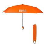 38" Arc Clipper Compact Telescopic Umbrella - Orange