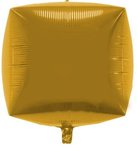 3D Foil Balloon-Cube - Gold