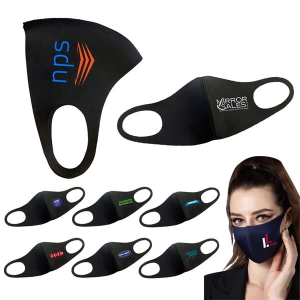 Main Product Image for Custom Printed Polyester Spandex Face Mask 3D