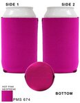 3MM Neoprene Beverage Sock - Hot Pink