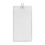 4" x 8" Printed Oversized Vertical Vinyl Pouch with Bulldog Clip