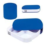 4 Compartment Pill Case - Blue
