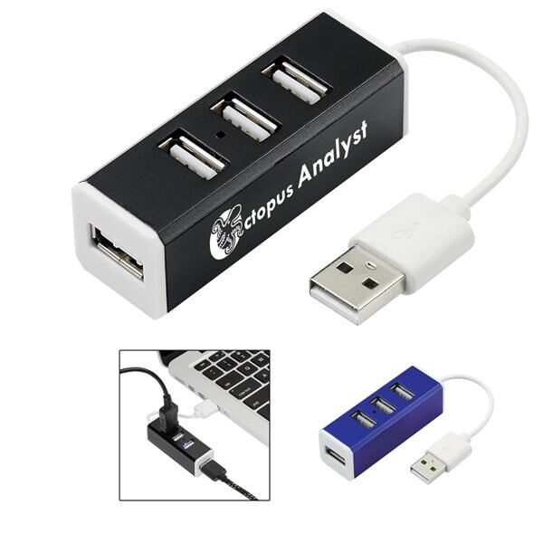 Main Product Image for 4-Port Aluminum Usb Hub