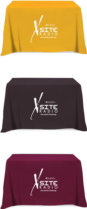 Main Product Image for Trade Show Table Cover Custom Printed Flat 4-Sided