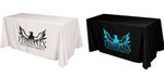 4 Sided Polyester Flat Table Cover-Screen Printed 6ft -  