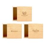 4 x 4 Small Square Wooden Box -  