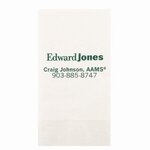 4"x8" White 1-Ply Coin Edge Embossed Dinner Napkins -  