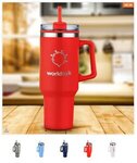 Buy 40 oz Double Wall Tumbler with Handle and Straw