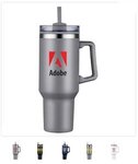 Buy 40 oz. Double Wall Tumbler With Handle and Straw