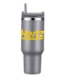 40 oz. Double Wall Tumbler With Handle and Straw -  