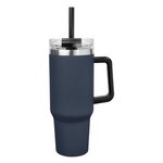 40 OZ. FULL COLOR INTREPID STAINLESS STEEL TUMBLER - Navy Blue