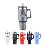 Buy 40 Oz. Stainless Steel Travel Mug with Handle and Straw