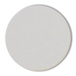 40 pt. White Round Coaster - White