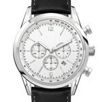 42MM STEEL SILVER CASE, CHRONOGRAPH MVMT, WHITE DI... - Silver