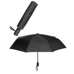 43" Auto Open/Close Folding Umbrella - Black