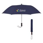 44" Arc Telescopic Folding Wood Handle Umbrella -  