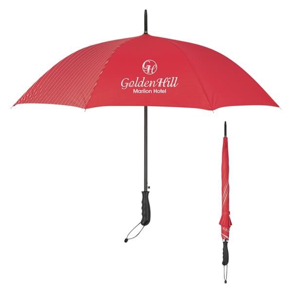 Main Product Image for Advertising 46" Arc Stripe Accent Panel Umbrella