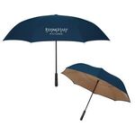 48" Arc Clifford Inversion Umbrella - Khaki With Blue