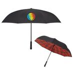 48" Arc Soho Tartan Inversion Umbrella -  