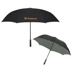 48" Arc Two-Tone Inversion Umbrella - Black With Gray