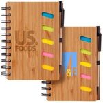 4.75 x 6 Bamboo Notebook with Pen 