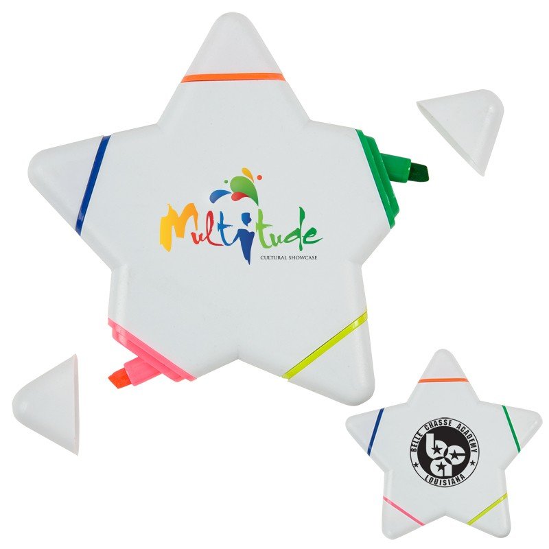 Main Product Image for Imprinted 5- Color Star Highlighter