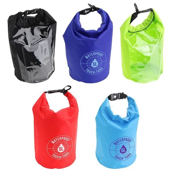 Main Product Image for Marketing 5-Liter Waterproof Gear Bag With Touch-Thru Pouch