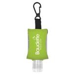 5 Oz. Hand Sanitizer With EVA Case and Clip - Neon Green