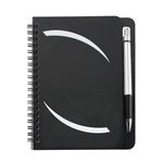 5" x 7" Huntington Notebook with Pen - Black