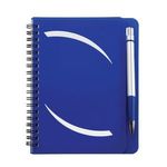 5" x 7" Huntington Notebook with Pen - Blue
