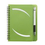 5" x 7" Huntington Notebook with Pen - Metallic Olive Green