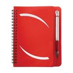 5" x 7" Huntington Notebook with Pen - Red