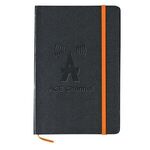 5" x 7" Shelby Notebook - Black with Orange